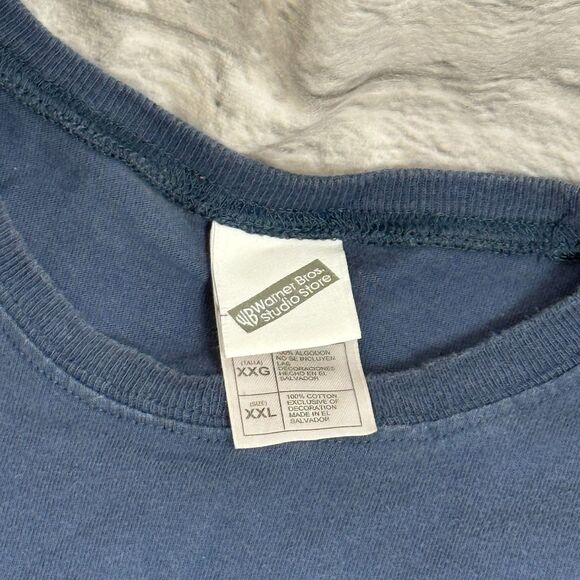 Vtg 1999 Superman Warner Bros Studio Store Logo Pocket T-Shirt XXL Clark Kent - Picture 4 of 7